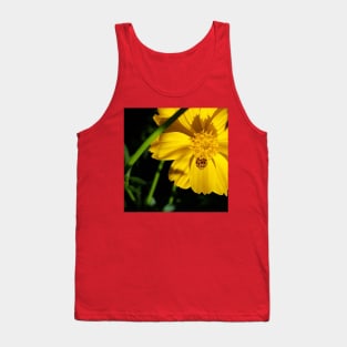 Orange Asian Lady Beetle Yellow Cosmos Tank Top